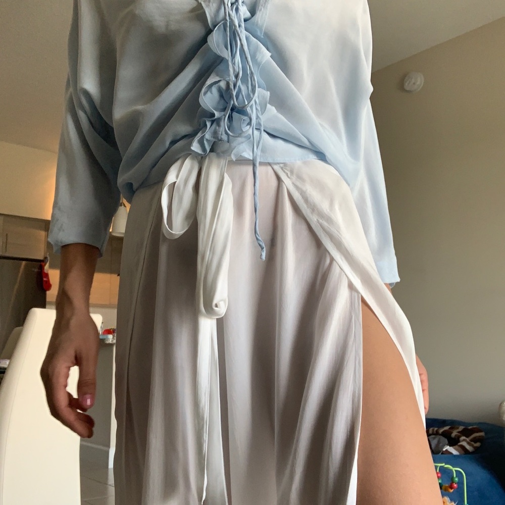 sandro  100% silk blouse